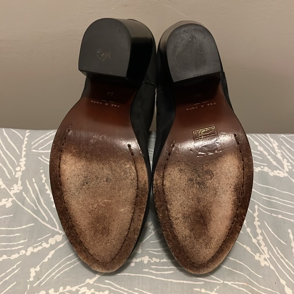 Rag & Bone Black & White Harrow Leather Suede Ankle Boots - Picture 3 of 5